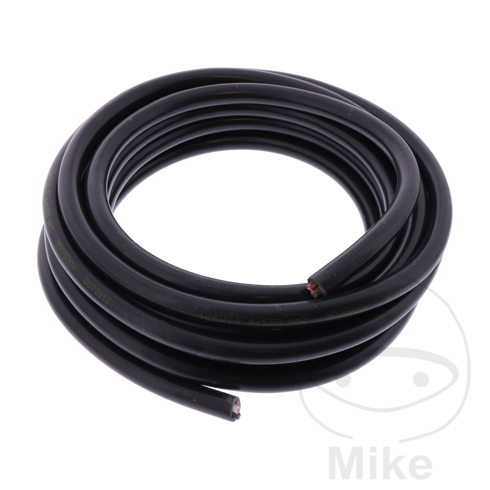 JMP H05VV-F 4X1.5 black cable - 5M pack